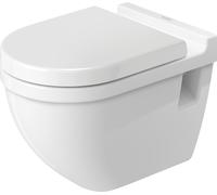 WC suspendu Duravit Starck 3 54cm, hauteur d'assise + 5cm, lavable, 22150900001, Couleur: Blanc avec Wondergliss