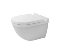 DURAVIT Starck 3 - Cuvette suspendue à fond creux sans Rimless® blanc avec WonderGliss