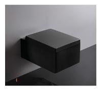 WC Suspendu Rectangulaire - RUE DU BAIN - Kube - Noir - Abattant avec frein de chute