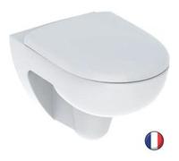 Geberit Renova Wand-Tiefspül-WC 500801001 4,5 l, Rimfree, mit WC-Sitz, weiß