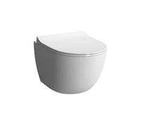 WC suspendu sans bride Sento blanc + abattant