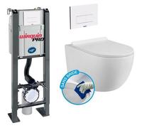 WC suspendu sans bride Wirquin Pro - Pack complet autoportant DESIGN