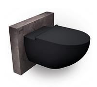 WC suspendu sans rebord E-9030 - abattant avec fonction Softclose - couleur au choix, Couleur:Noir (mat)