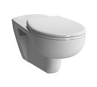 WC suspendu VitrA Conforma, à chasse d'eau profonde 5810B003-0075 blanc, 35 x 70 cm, accessible aux personnes à mobilité réduite, fixation invisible, hauteur d'assise 48 cm
