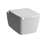 WC suspendu VitrA Metropole VitrAflush 7672B003-0075 blanc, sans bride, chasse d'eau profonde
