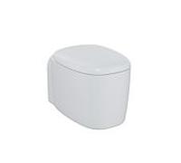 WC suspendu VitrA Plural, à chasse d'eau profonde 7830B401-0075, blanc cassé, sans bride, fixation invisible