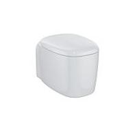 WC suspendu VitrA Plural, à chasse d'eau profonde 7830B403-0075, blanc brillant, sans bride, fixation invisible