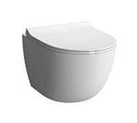 WC suspendu VitrA Sento à chasse d'eau profonde 4337B003-0075 36 x 49,5 cm, 3/6 l, blanc