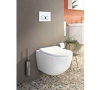 WC suspendu VitrA Sento, à chasse d'eau profonde 7748B001-0101 36,5 x 54 cm, 3/6 l, sans bride, Edelweiss