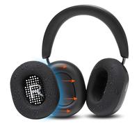 WC SweatZ Ace - Housses de Coussinets Anti-Transpiration pour Sonos Ace | Par Wicked Cushions | Silicone premium, anti-sueur & facilement lavable | Black