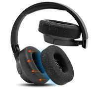 WC SweatZ JBL -Coussinets Anti-Transpiration brevetés en Silicone pour JBL Tune 770NC / JBL Live 770NC et Autres modèles JBL, fabriqués par Wicked Cushions | Black