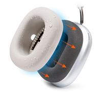 WC SweatZ Max - Housses Antisudor Brevetées Compatible avec AirPods Max 1 (Ne Convient Pas aux AirPods Max 2) par Wicked Cushions | Antisudor & Lavable | Protection Totale | Beige