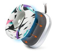 WC SweatZ Max - Housses de Protection brevetées pour Airpods Max fabriquées par Wicked Cushions | Résistant à la Transpiration et Facilement Lavable | 90's White