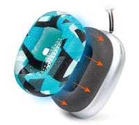 WC SweatZ Max - Housses de Protection brevetées pour Airpods Max fabriquées par Wicked Cushions | Résistant à la Transpiration et Facilement Lavable | Cyan Prism