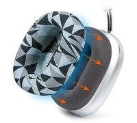 WC SweatZ Max - Housses de Protection brevetées pour Airpods Max fabriquées par Wicked Cushions | Résistant à la Transpiration et Facilement Lavable | Geo Grey