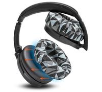 WC SweatZ QuietComfort - Coussinets d'oreille Anti-Transpiration brevetés pour Bose QuietComfort 35 et 35ii, QC45 / SE/QuietComfort 2023 et Plus, fabriqués par Wicked Cushions | Geo Grey