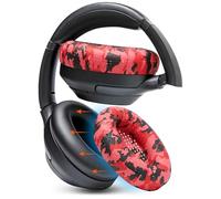 WC SweatZ XM3 - Housses de Protection brevetées pour écouteurs Sony WH1000XM3 par WC | Cache-Oreilles en Silicone pour écouteurs Sony WH-1000XM3 | Red Camo