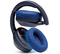 WC SweatZ XM4 - Housses de Protection brevetées pour écouteurs Sony WH1000XM4 par WC | Cache-Oreilles en Silicone pour écouteurs Sony WH-1000XM4 | Navy