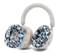 WC SweatZ XM5 - Coussinets Anti-Transpiration brevetés pour Sony WH1000XM5 par Wicked Cushions | Protection complète à 360° | Résistants à la Transpiration et lavables Facilement | Geo Grey