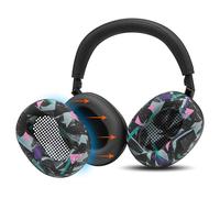 WC SweatZ XM6 -Coussinets d'oreille en Silicone brevetés, compatibles avec Le Sony WH-1000XM6, par Wicked Cushions | Résistants à la Transpiration et lavables | 90's Black