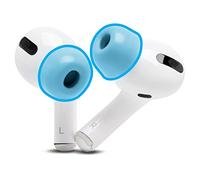 WC TipZ - Embouts Auriculaires en Mousse mémoire améliorés pour Airpods Pro | Par Wicked Cushions | Confort amélioré, meilleure étanchéité & rebond, tient dans l'étui de charge | Wicked Light Blue