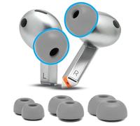 WC TipZ Galaxy - Embouts en Mousse à mémoire de Forme améliorés pour Samsung Galaxy Buds 3 Pro par Wicked Cushions | Joint Plus serré et Meilleur Temps de Rebond de la Mousse | Grey