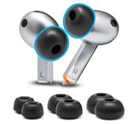 WC TipZ Galaxy - Embouts en Mousse à mémoire de Forme améliorés pour Samsung Galaxy Buds 3 Pro par Wicked Cushions | Joint Plus serré et Meilleur Temps de Rebond de la Mousse | Black