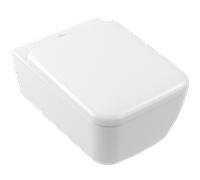 WC Villeroy und Boch Combi-Pack 4682CLRW 370x530x310mm, suspendu, avec TwistFlush, Stone White CeramicPlus
