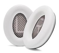 WC Wicked Cushions Coussinets d'oreille de remplacement extra épais pour le casque Bose QC45 (QuietComfort 45) | White Smoke
