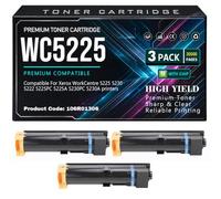WC5225 pour Xerox WorkCentre 5225 5230 5222 5225PC 5225A 5230PC 5230A Cartouches de Toner 106R01306 Toner Noir avec Puce Haute capacité 30 000 Pages