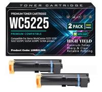 WC5225 pour Xerox WorkCentre 5225 5230 5222 5225PC 5225A 5230PC 5230A Cartouches de Toner 106R01306 Toner Noir avec Puce Haute capacité 30 000 Pages