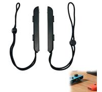 Wcawnlt 1 Paire Dragonnes Bracelet pour Manettes Joycon, Kompatibel mit Nintendo Switch Accessoire Gamepad Dragonne Noir, Pour Multijoueur Jeux Famille Fêtes