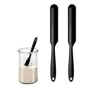 Wcawnlt 2 Pièces Spatule en Silicone pour Bocaux, Grattoir à Bocaux Flexible Résistant à la Chaleur 230 ℃, Mélanger les Levains Sauces, Adaptée aux Petits Récipients et aux Pots