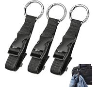 Wcawnlt 3 Pièces Sangle Sac à Dos, Ceinture de Bagage de Sangle Réglable Nylon Avec Crochet Zink pour Valise Voyage Bagage Banane Attache Sécurisée Outdoor Camping