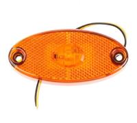 Wcawnlt Feu de Position Latérale Universel Gabarit LED pour Camping-Car et Remorque 12V, Feux de Gabarit Camping Car Résistant et Étanche, avec Fonction Clignotante, pour Caravanes, Bus (Jaune)