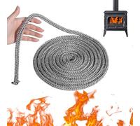 Wcawnlt Joint Insert Cheminée 6mmx 2.5m Joint Cheminée 6mm - Bande d'Étanchéité Ignifuge pour Cheminée et Conduit de Poêle, Idéale pour la Réparation et l'Entretien de Cheminées et Poêles