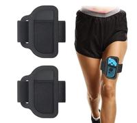 Wcawnlt Lot de 2 Sangles de Jambe Bande de Jambe Compatibles avec Switch, Accessoire de Sport pour Switch Elastique Compatible avec Ring Fit Adventure, Sangle de Jambe Réglable pour Adultes (Noir)