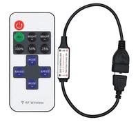 Wcawnlt Mini Contrôleur de Gradateur USB RF, Contrôleur LED 11 Boutons Monochrome, Télécommande Sans Fil pour Bandes LED DC