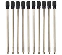 Wcawnlt Recharges de Stylo à Bille en Métal Remplaçables, Mines Courtes Rotatives 0,7 mm Noir, Longueur 70 mm, Écriture Fluide pour Bureau, Études et Usage Quotidien