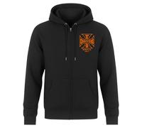WCC ATX Cross Sweat à capuche zippé Noir/Orange 4XL homme
