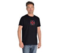 WCC West Coast Choppers T-Shirt Cross Solid Black 3XL