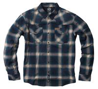 WCC Hors-la-loi Chemise en flanelle Bleu/Beige S homme multicolore