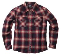 WCC Hors-la-loi Chemise en flanelle Rouge/Gris S homme multicolore
