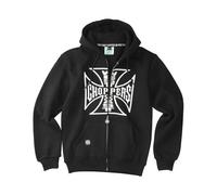 Wcc Og Logo Fermeture Éclair Sweat-Shirt Avec Capuchon Noir Taille 2XL