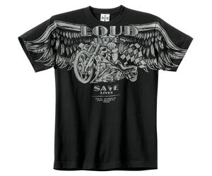 WCC T-shirt Chopper « Loud Pipes » Noir 3XL homme