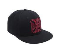 WCC West Coast Choppers Casquette Red Cross Flatbill-Snapback Einheitsgröße