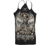 WCC West Coast Choppers Chemise Femme Haut Eagle Crest Praga Noir L