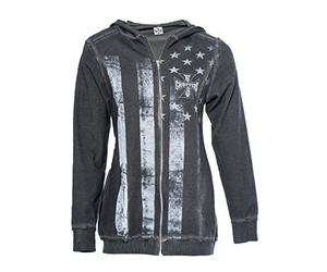 WCC West Coast Choppers femelle à capuche The Main Noir - Noir - M