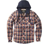 WCC West Coast Choppers Flannel Jacket Sherpa Lined - Marron/Orange M
