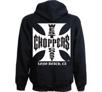 WCC West Coast Choppers Hoodie Iron Cross Zipper noir 3XL